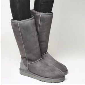 Tall Grey Ugg Boots